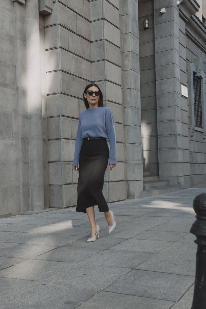 Sharon Boxy Crew Neck Cashmere