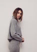 Ebony Square Cashmere Turtleneck