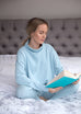 Isla Organic Cotton Cashmere Sweater - Blue